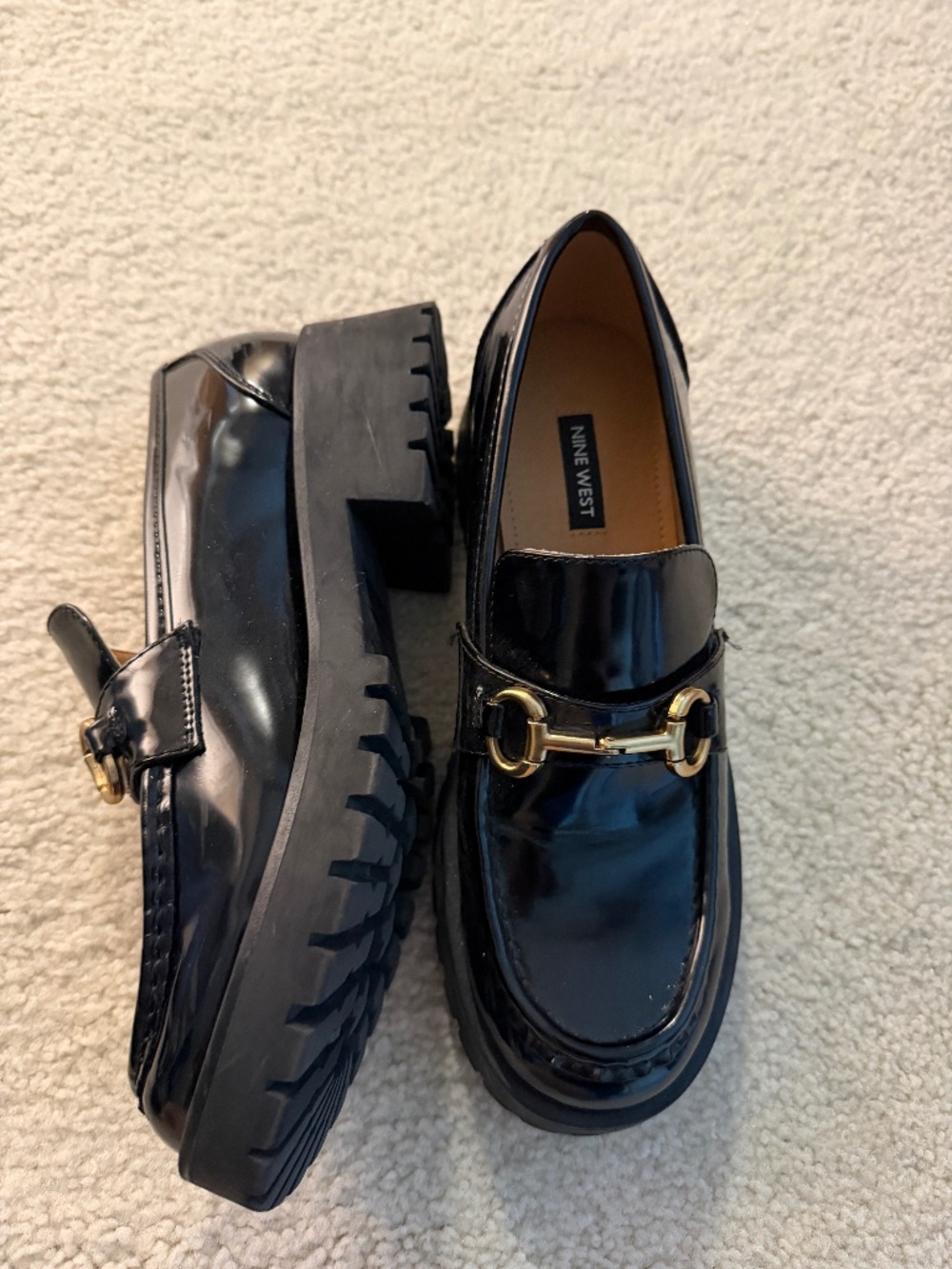Nine West chunky loafers size 8